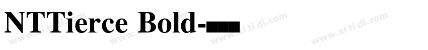NTTierce Bold字体转换